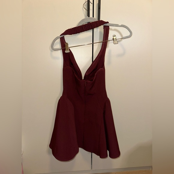 BABYBOO MARLA Mini Dress in CHERRY LACQUER Size XS - Picture 7 of 9